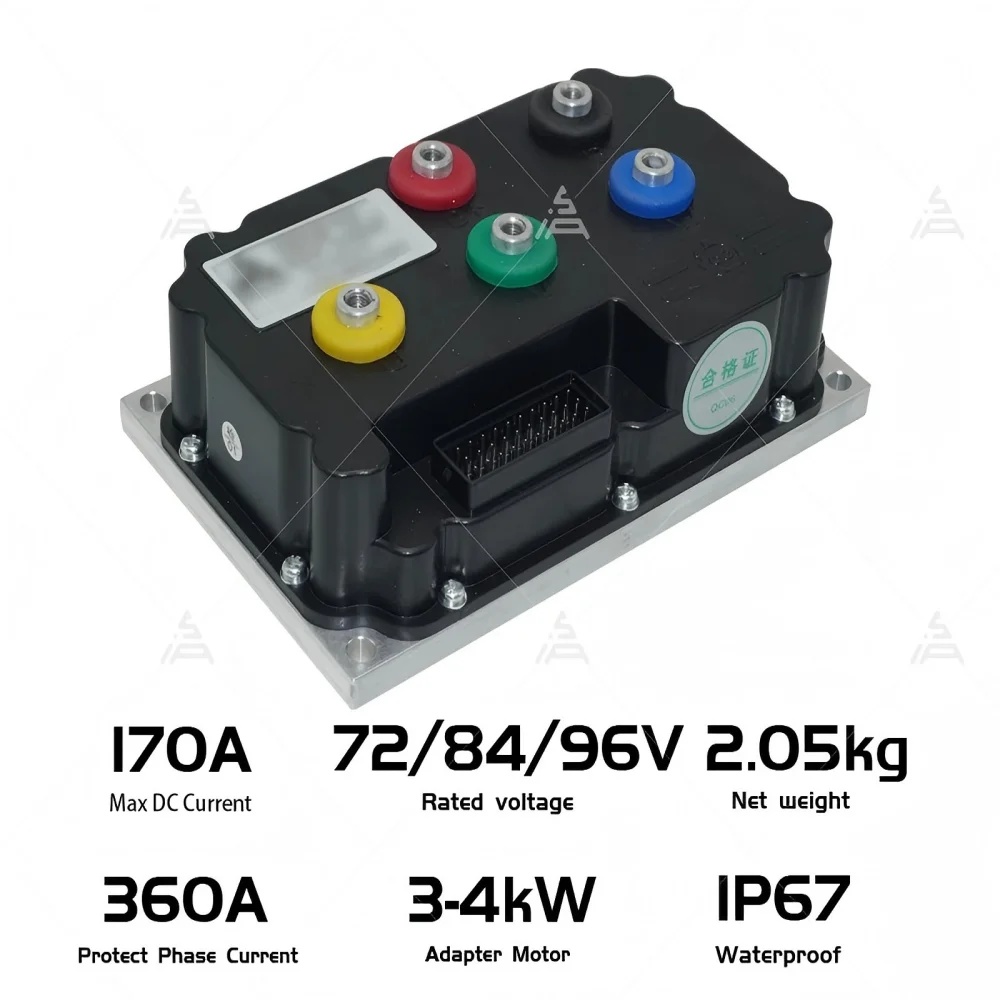 Fardriver ND96360 96V 360A Sine Wave BLDC Controller Programmable 4000W For Electric Motorcycle Scooter