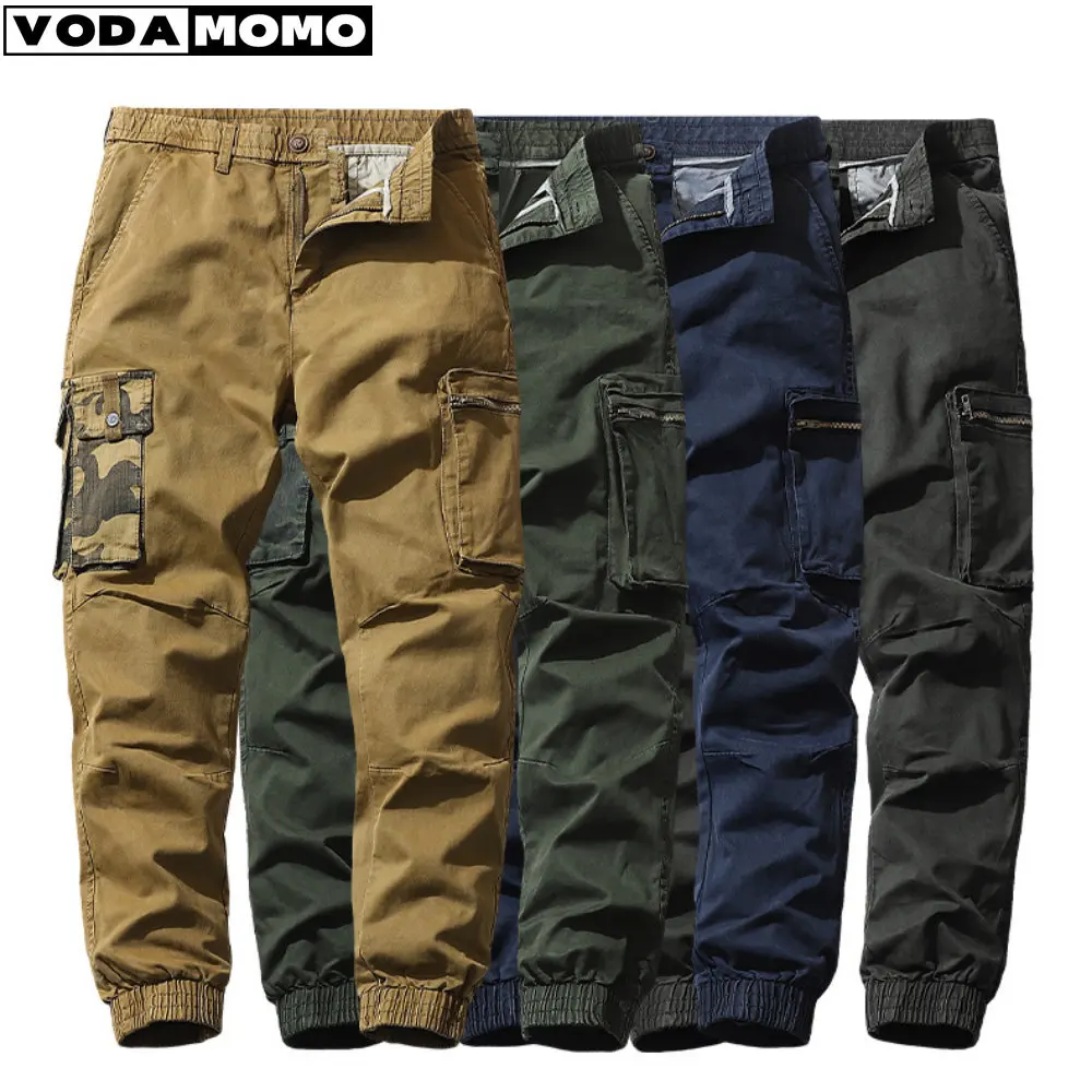 Military Army Style Tactical Cargo Pants Men's Casual Slim Joggers Pockets Trousers Steetwear Clothing ropa hombre pantalon y2k