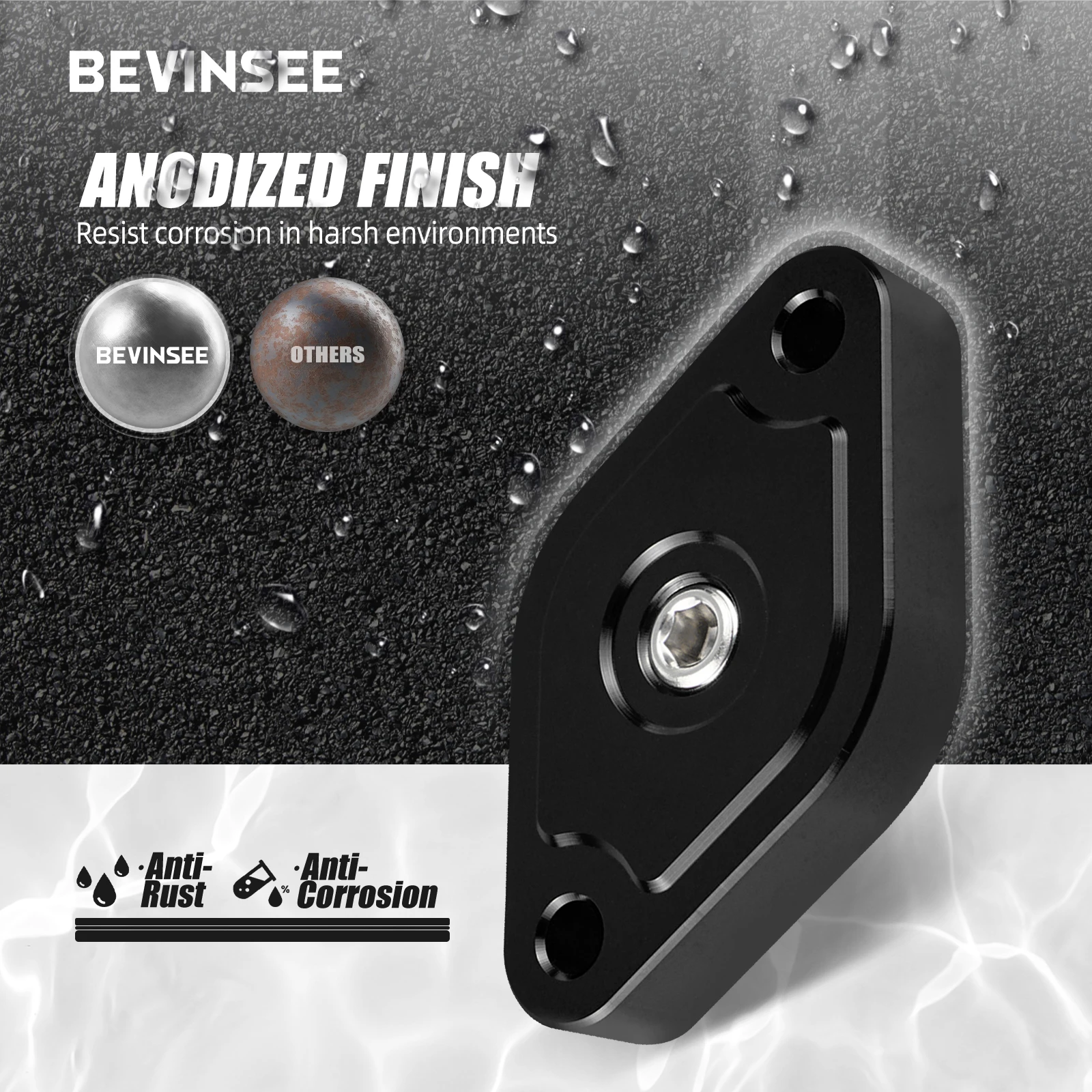 مجموعة أدوات رمز الصوت من الألومنيوم من BEVINSEE لسيارة Ford Focus Mk3 2.0 ST Turbo Ecoboost 2013-2018، ملحقات السيارة