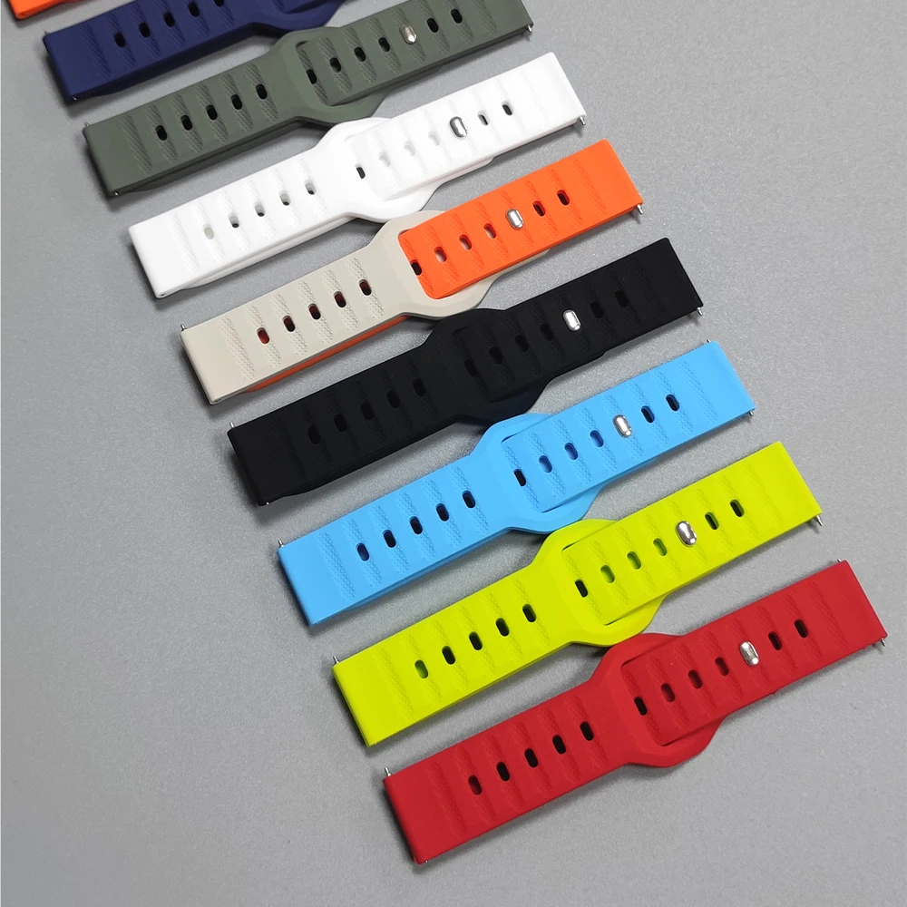 Сменный ремешок 22 мм для Zeblaze Vibe 7/Pro/Lite/Stratos 2 3/Btalk3/GTS3 GTR3/Ares 3 Pro, водонепроницаемый мягкий силиконовый ремешок для часов