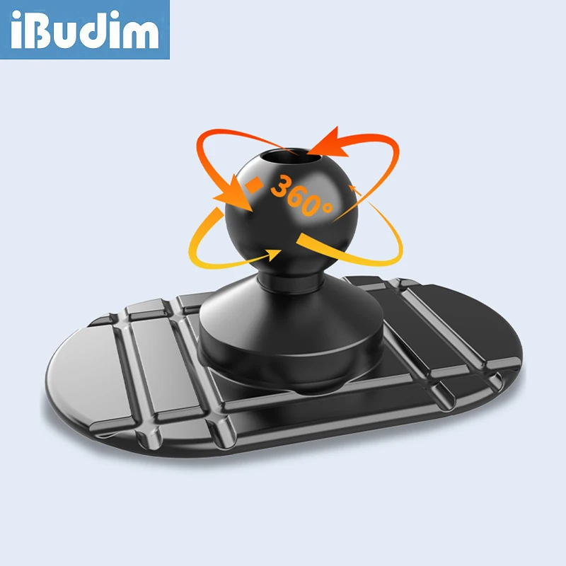 

Крепление-держатель для телефона iBudim на приборную панель автомобиля, с шаровым шарниром 17 мм, адаптер-коннектор для автомобильных держателей телефонов и GPS-устройств