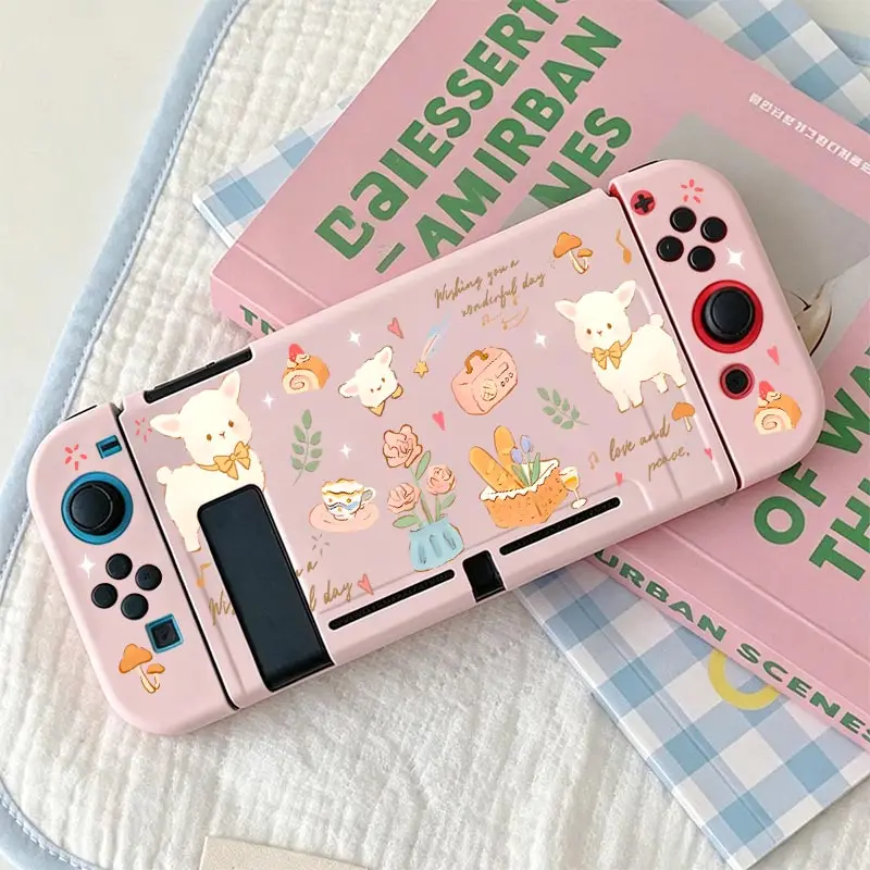 Split Protective Cover TPU Split Protective Case Anti-Scratch Shell Protector for Nintendo Switch NS Game Console