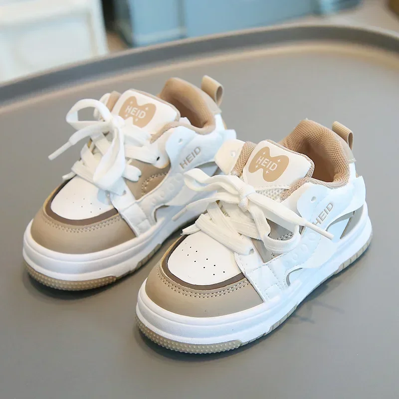 Nuove scarpe da Tennis per bambini scarpe da ginnastica per bambini in pelle antiscivolo per ragazze primavera autunno ragazzi scuola scarpe causali