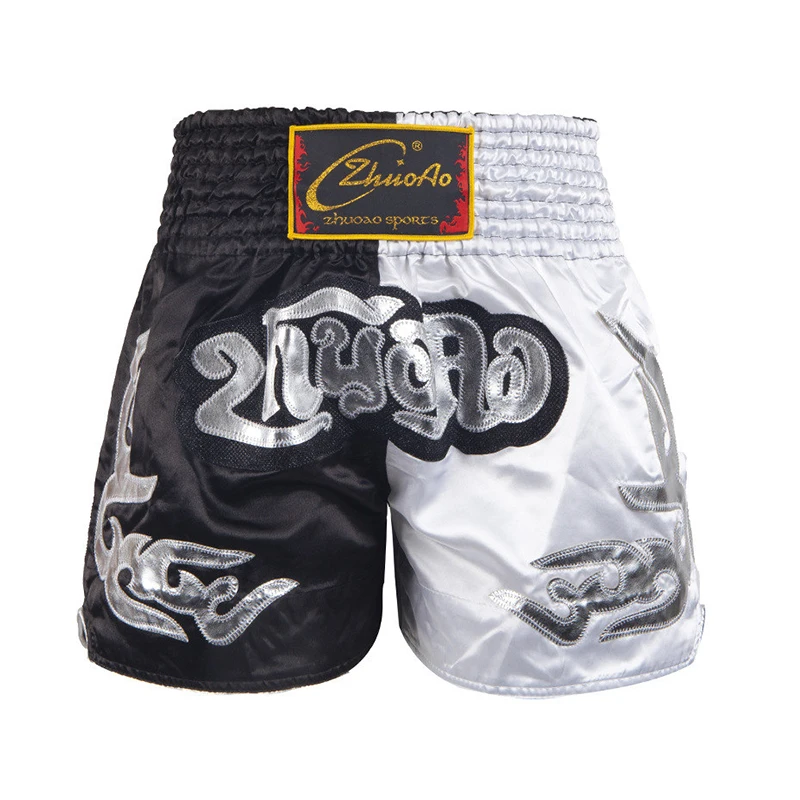 Men's Muay Thai Shorts Kick Boxing Shorts Women Kids Fight Kickboxing Pants Gym BJJ MMA Martial Arts Grappling Training Clothes