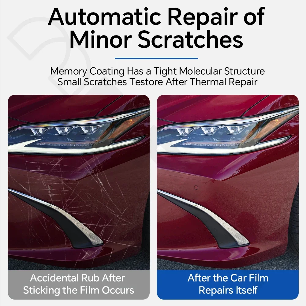 For Lexus ES 250 300H 350 2019-2023 Headlight Rearview TPU Protective Film Anti-scratch Pre-cut Clear PPF Resistant Invisible