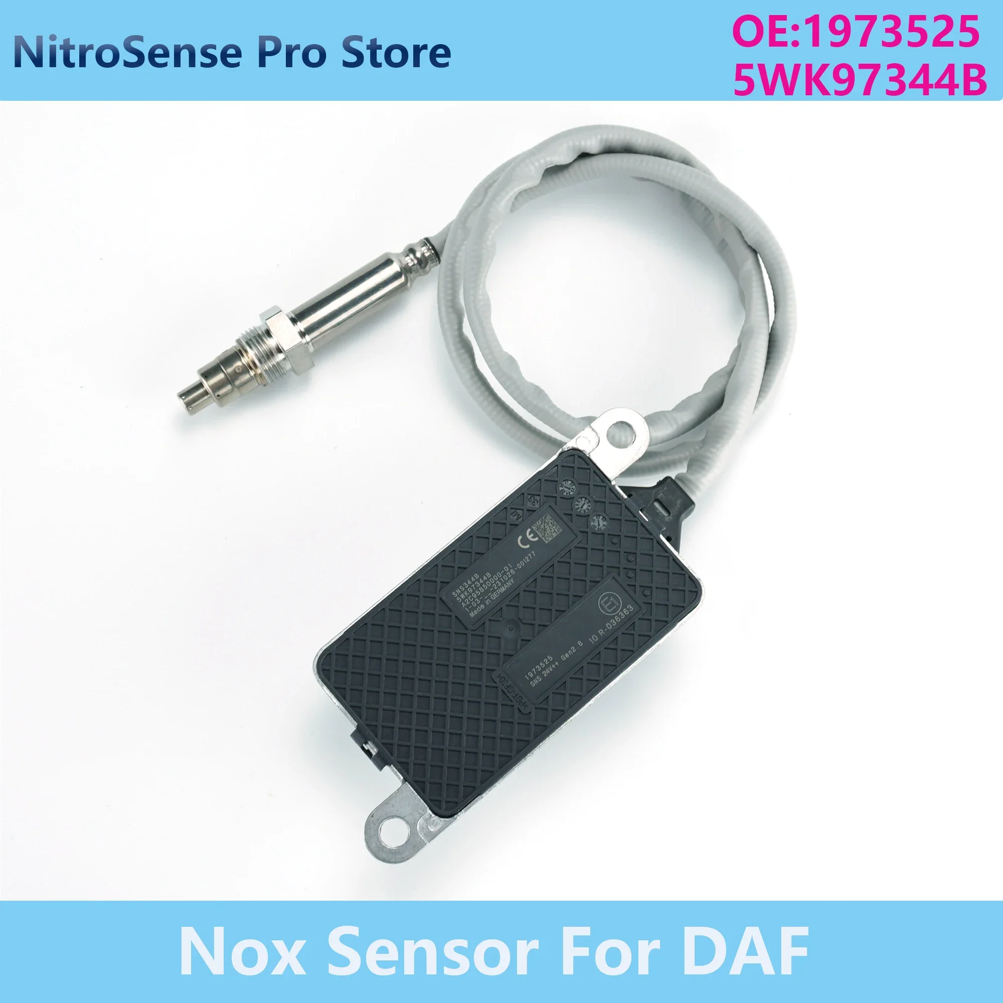 

1973525 5WK97344B Nitrogen Oxide Sensor 2006243 1973525 1936256 NOx Sensor 5WK9 7344B Fits For DAF Truck 24V