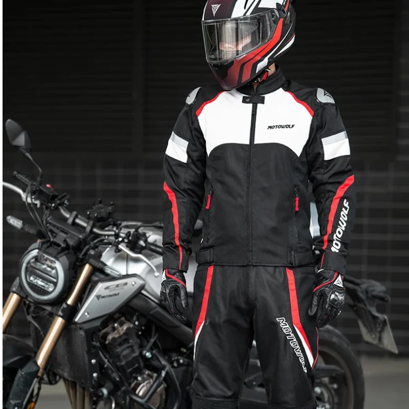 Motowolf Motorcycle Autumn Winter Men's And Women's Warm Riding Clothes Waterproof And Anti Drop Moto Jackets Newly Launched