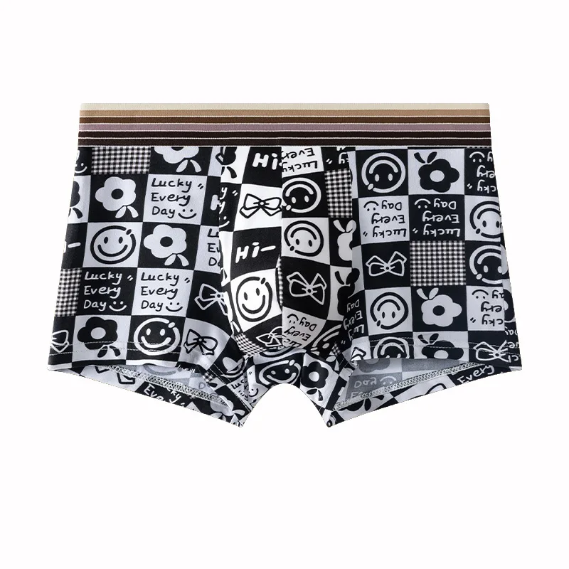 Hot Sexy ice Men boxer shorts men\'s cartoon underwear Male Boxers Homme Comfortable breathable shorts print men underpants