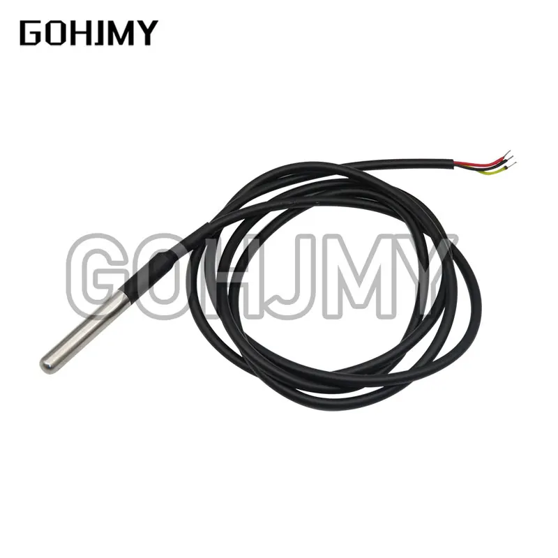 DS1820 Stainless steel package Waterproof DS18b20 temperature probe temperature sensor 18B20 For Arduino