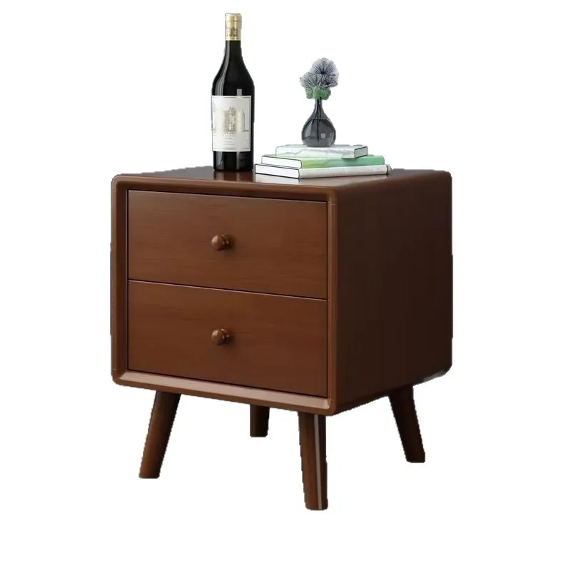 

Nordic solid wood bedside table simple modern complete bedroom simple small storage