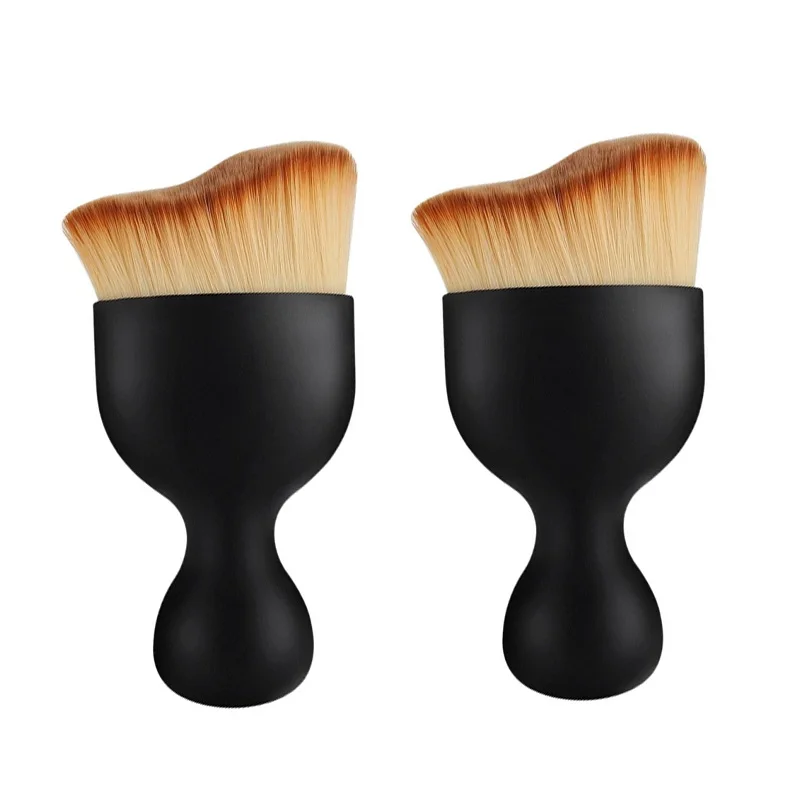 2Pcs Auto Interior Dust Sweeping Soft Brushes Washing Tool Center Console Keyboard Gap Dust Brush Car A/C Outlet Cleaning Brush