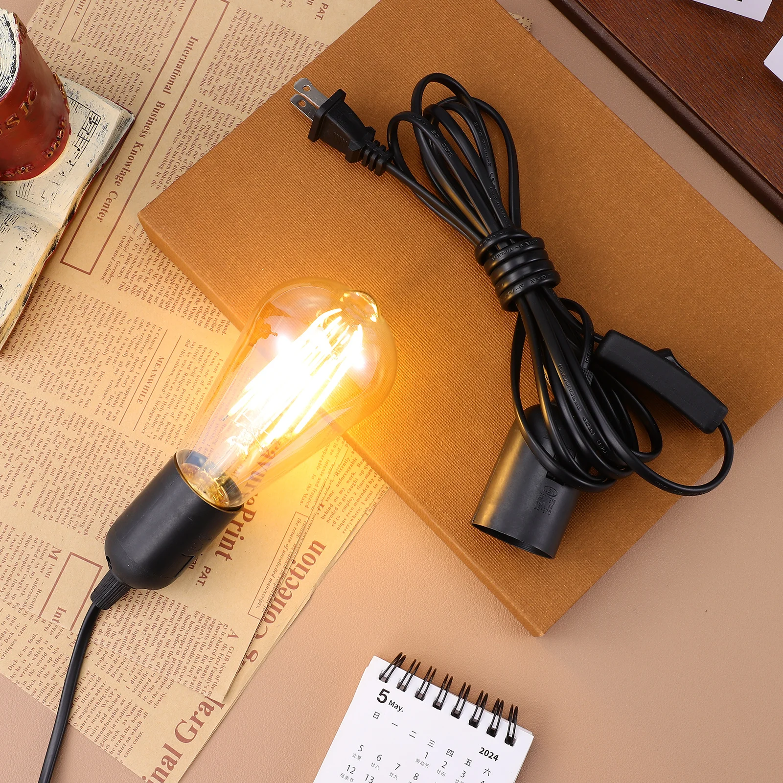 

2 pcs Lamp Socket With Cord Light Bulb Base Pendant Light Cord For Hanging Fixture Outdoor Indoor Use 110V Us Plug Switch