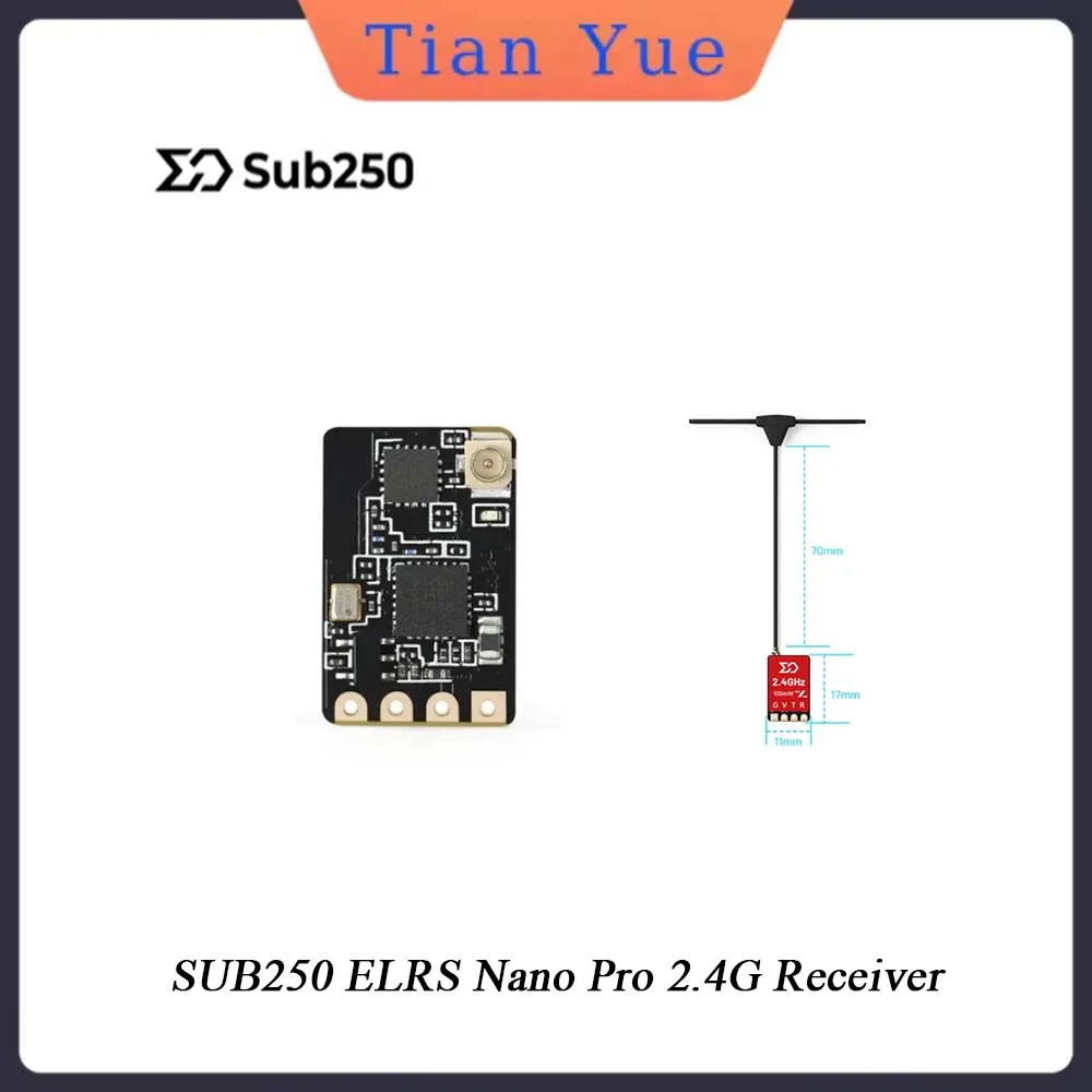 

Sub250 ELRS Nano/Sub250 ELRS Nano Pro 2.4G 5V ipex1 100mW Stable Receiver for Different Parts
