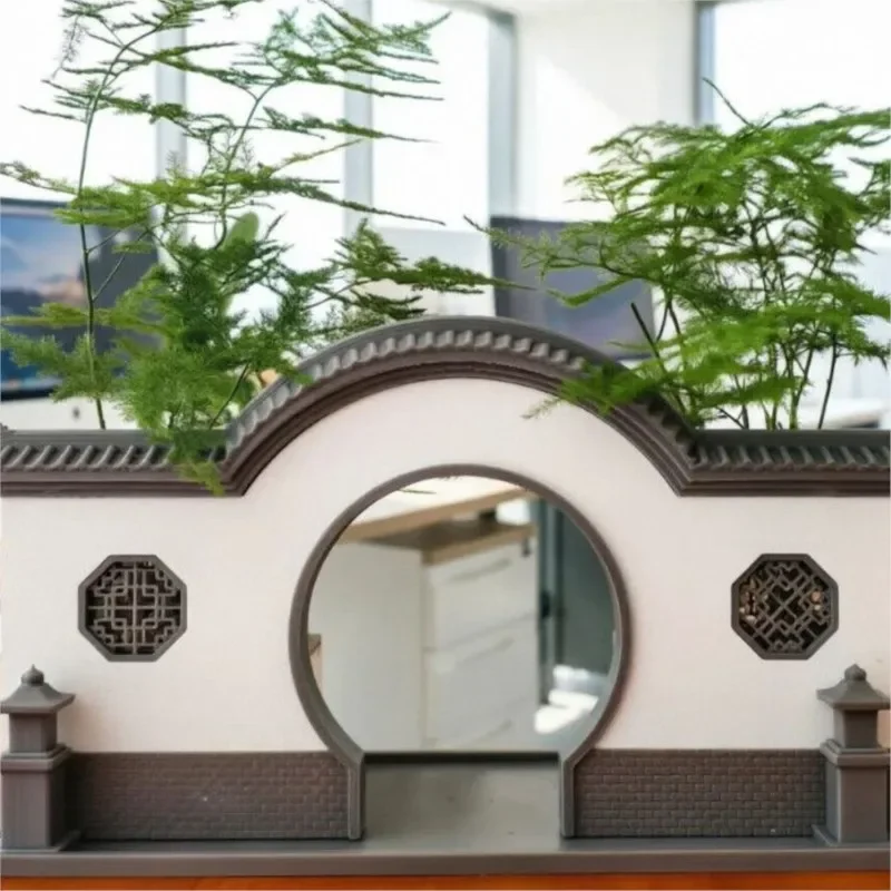 Creative Multi Mouth Flower Pot Suzhou Empty Window Double Flower Pot Art Style Huizhou Architectural Decoration Flower PotZI871