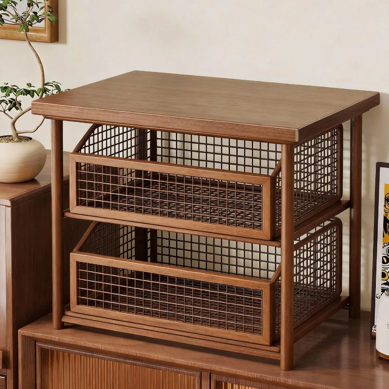 Coffee machine raised rack, desktop rack, workstation, pantry, storage basket, side cabinet, layered rack, tea bag rack