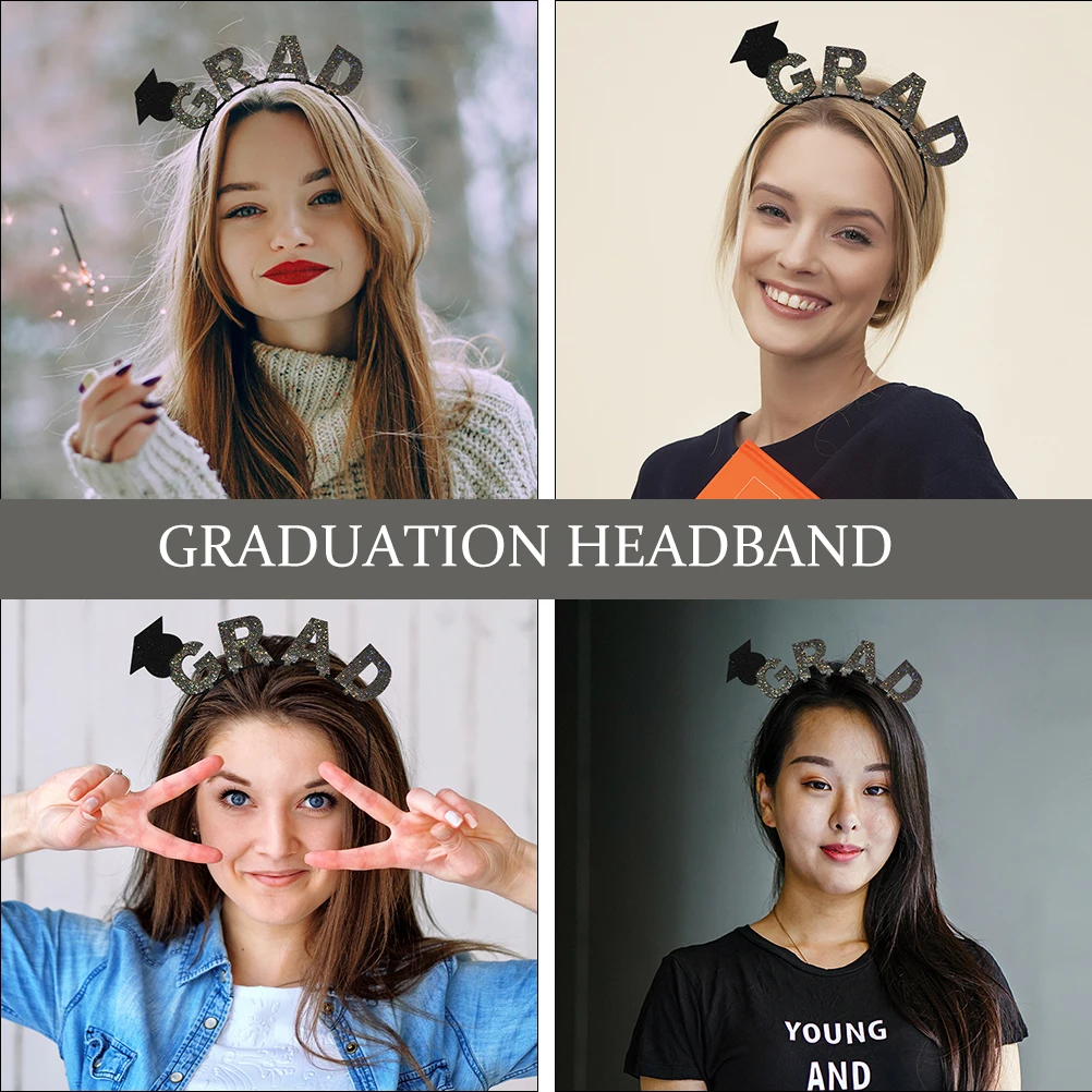 

Graduation Headband Hair Bands Graduation Headband Party Season Girls Graduate Ceremony Cap Congrats Headdress