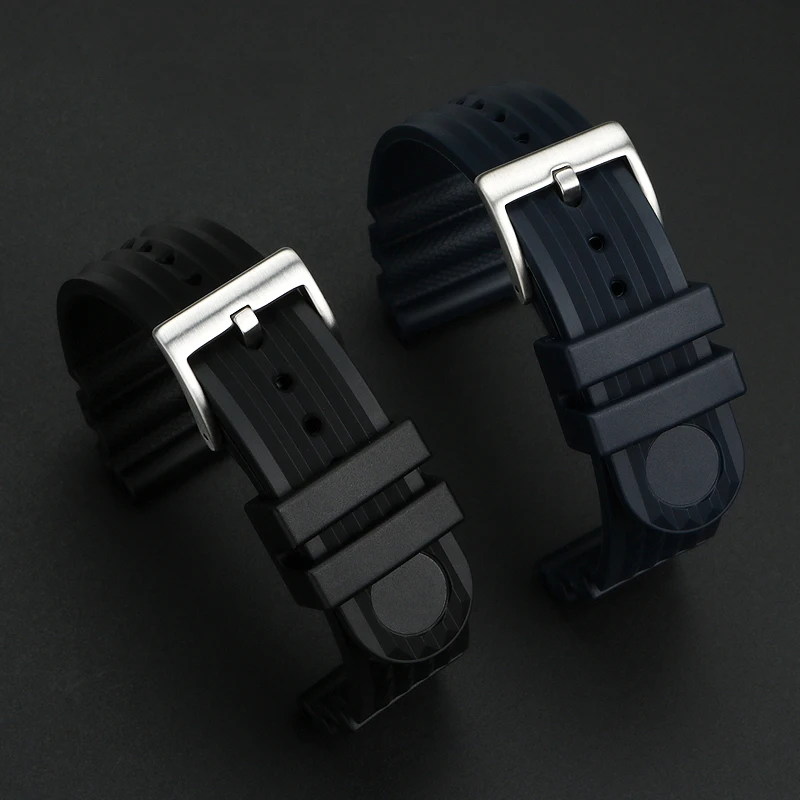 For Seiko PROSPEX SKX007 SKX009 SRP777J1 Water Ghost 20mm 22mm Abalone Canned Small MM Silicone Rubber Watch Strap Watchband