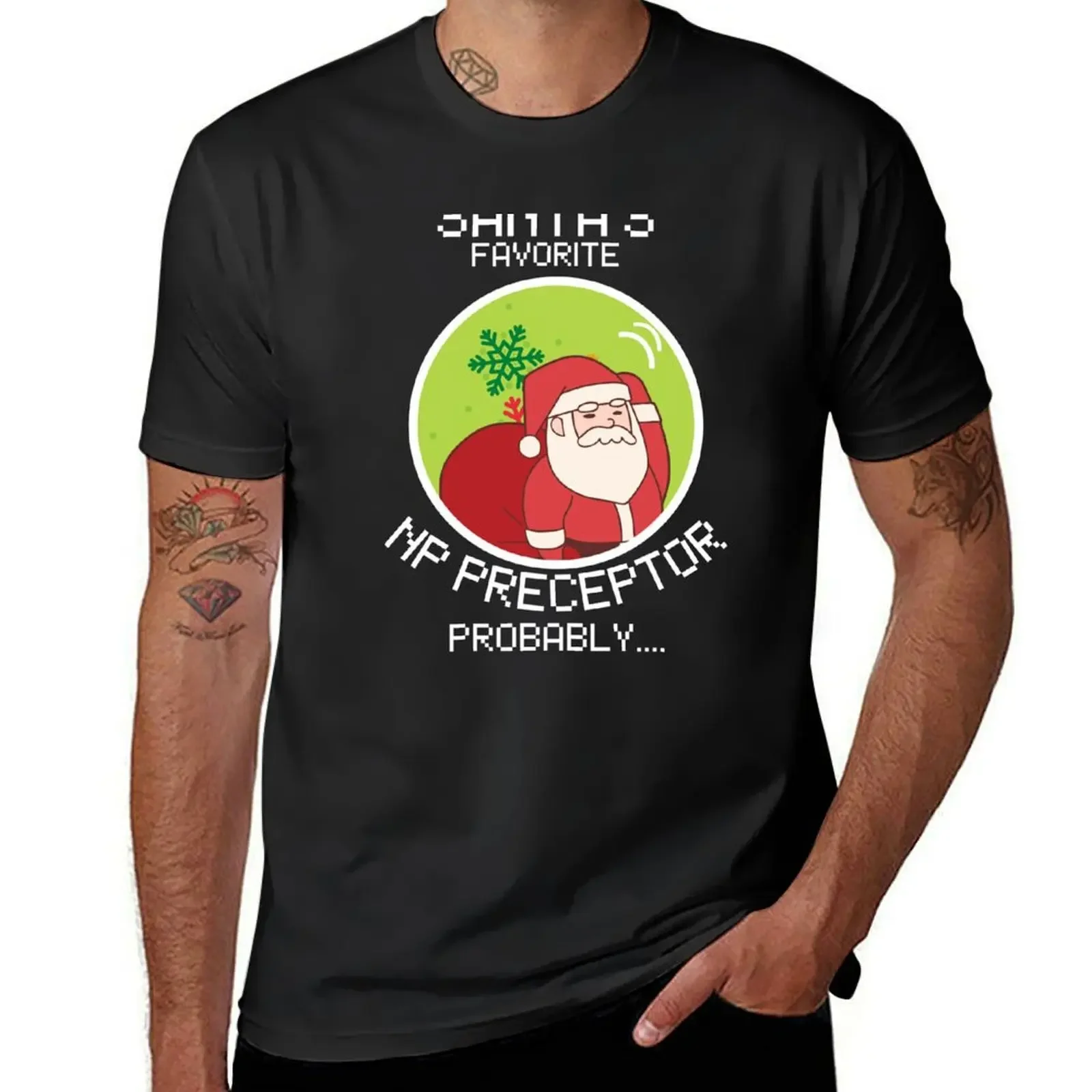

Santa's Favorite funny nurse practitioner preceptor np preceptor gifts T-Shirt shirts graphic oversized t shirt men