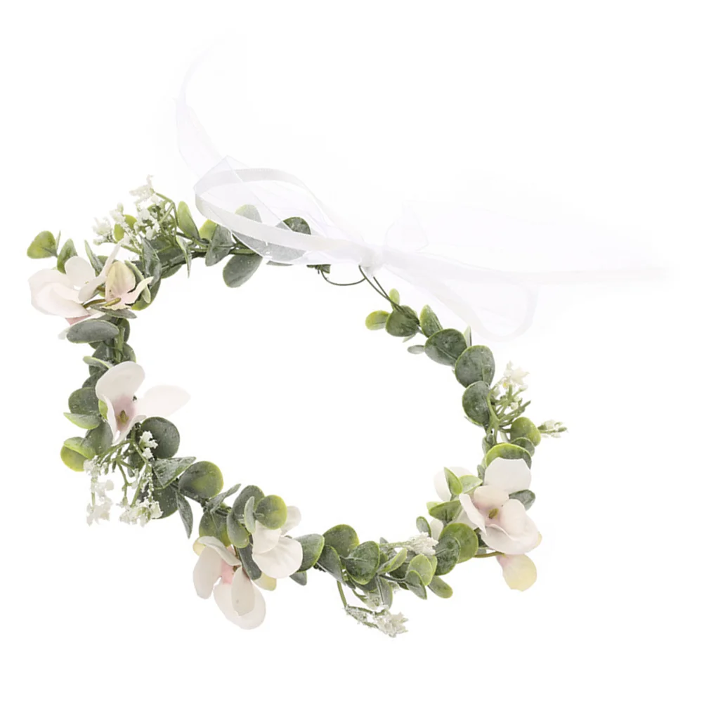 

Floral Headband for Women Wedding Decor Bride Crown Delicate Headwear Garland Hairband