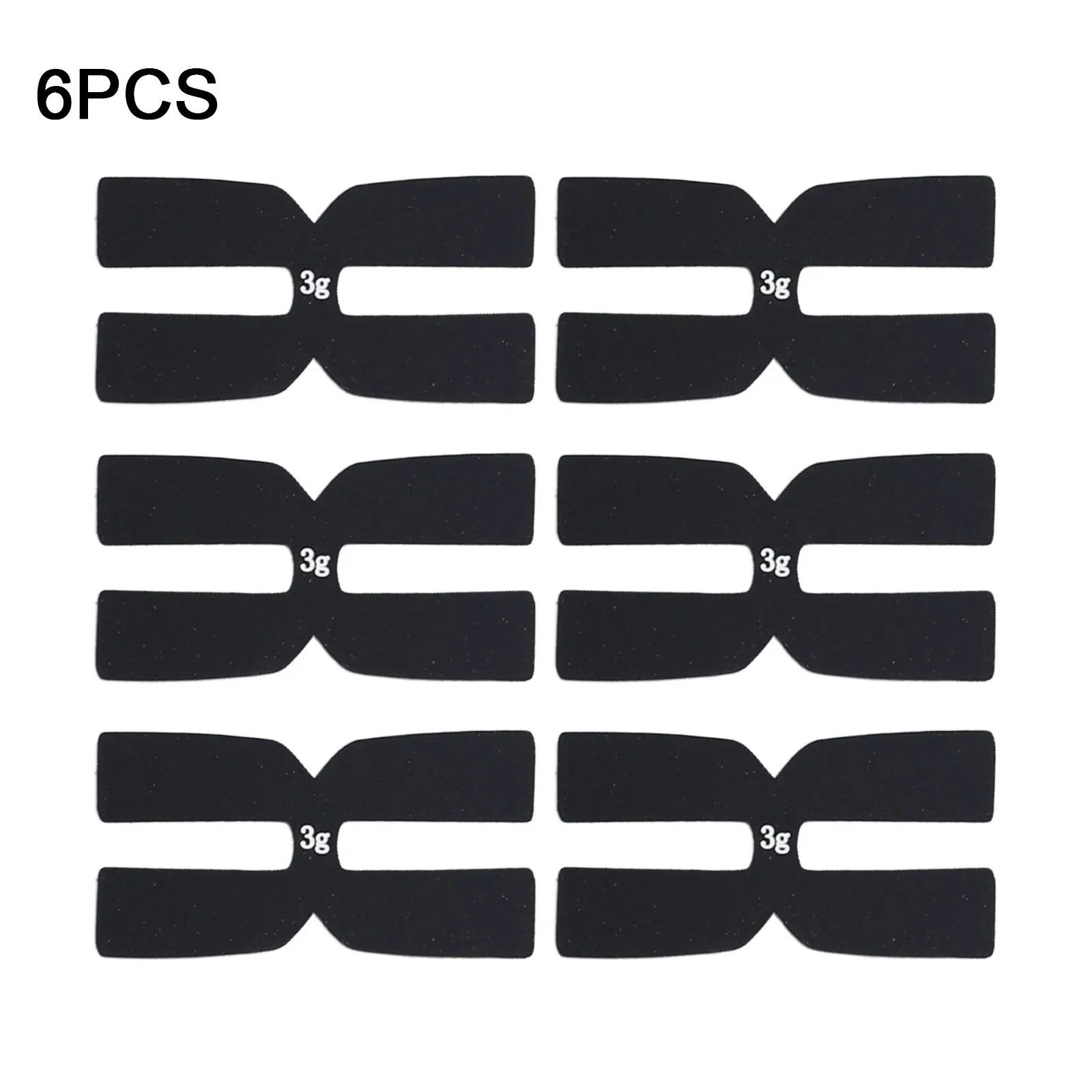 6pcs Tennis Racket Weighted Sheet Silicone Wear-resistant H-shaped Balance Plate Tennis Training Aids Accessories