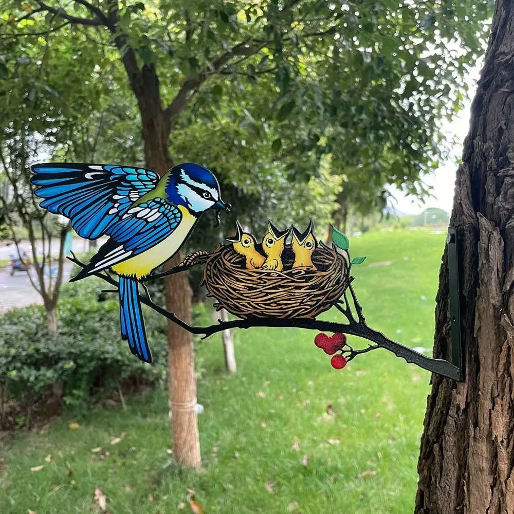 

High Quality Metal Fences Decorations Cows Dogs Pigs Birds Creative Garden Decoration Outdoor Lightweight Fence Ornament