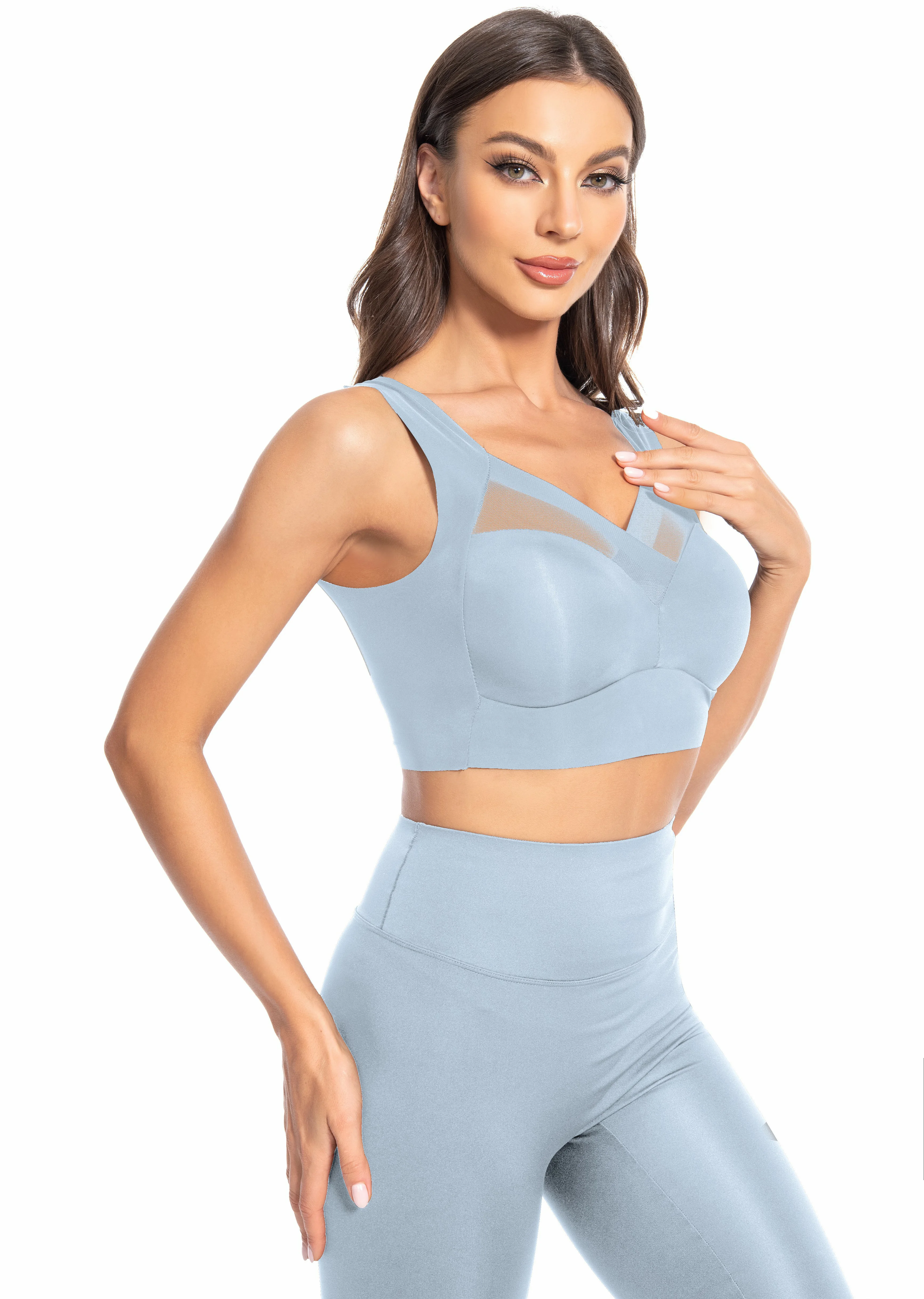 High stretch underwear bra no underwire sports bra retraction push-up wireless invisible no trace push-up@W5