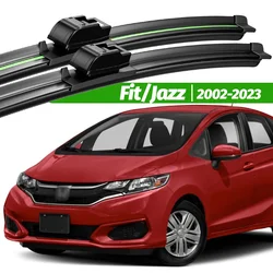 For Honda Fit Jazz 2002-2023 2pcs Front Windshield Wiper Blades 2003 2007 2013 2015 2017 2018 2020 Windscreen Window Accessories