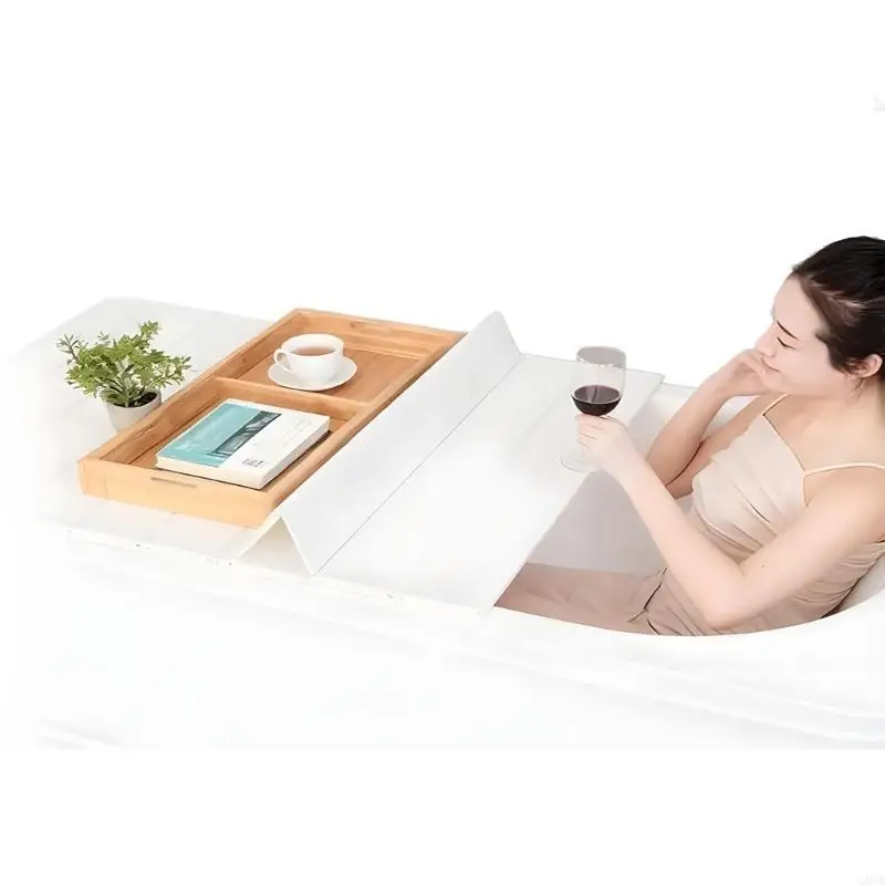 

G8TB Выдвижная крышка для бассейна для замачивания Белая непроницаемая планка для плотного хранения Улучшенная ванная комната