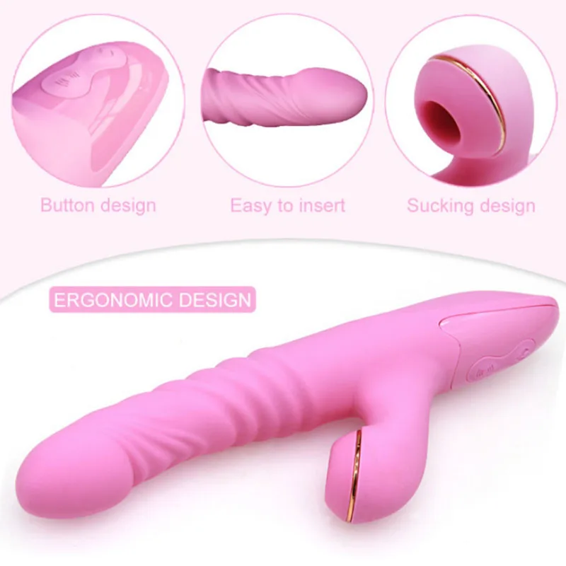 Vibrator For Women 3 In 1 Licking Machine Clitoris Stimulator G-Spot Powerful Vibro Dildo Wand Female Clit Sucker Adult Sex Toys