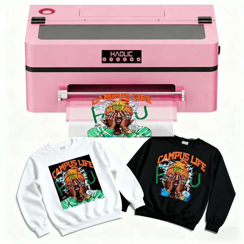 2025 Latest Models Innovative Design Mini Pink A3 DTF Printer XP600 Best Price For Small Business With Professional Service
