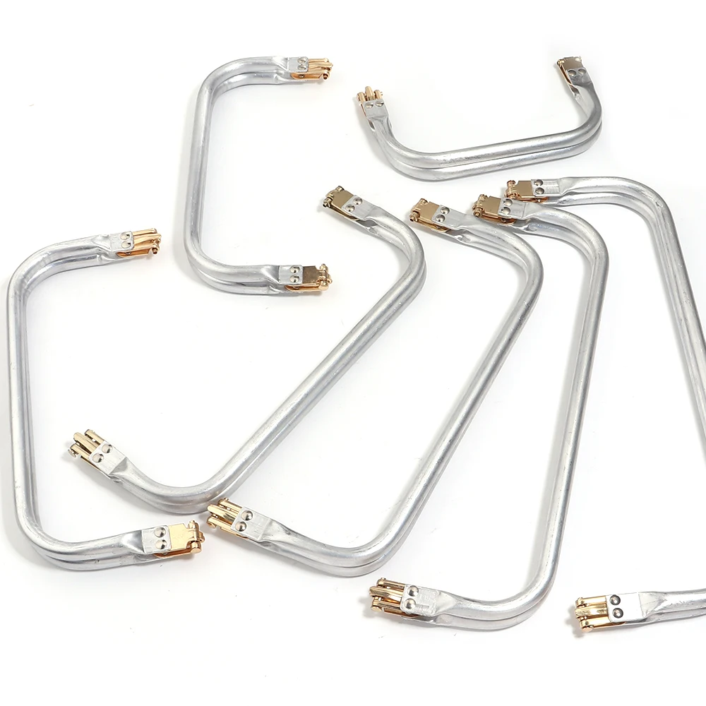 1Pc Square Mouth Clasp Bag Frame For Wallet Doctor Purse Frame Metal Aluminum Tube Frame Bag Handle Accessories Clutch Bag Parts