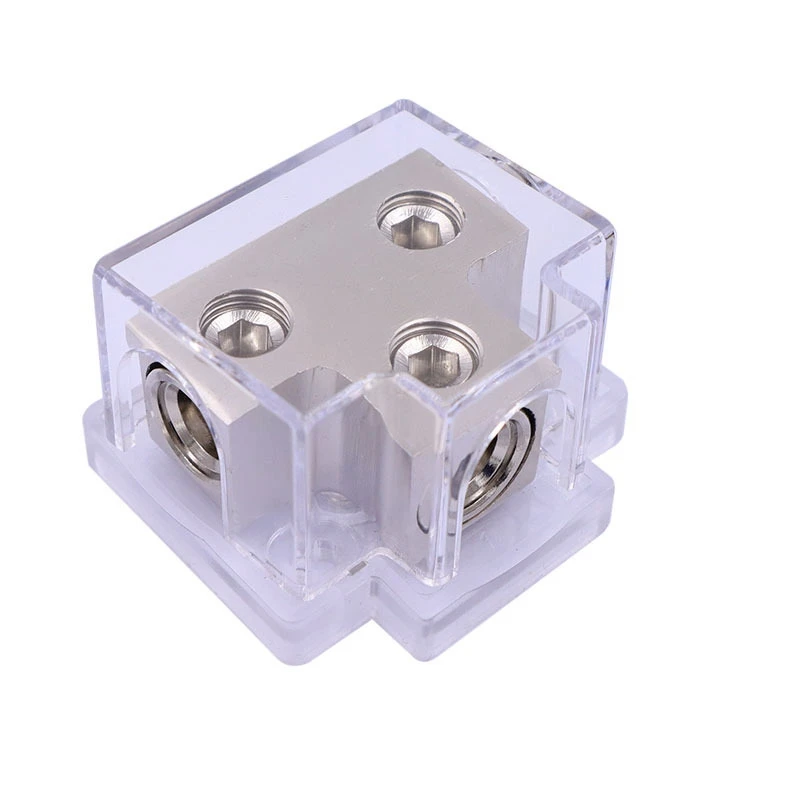 Car Audio Amplifier Power Distribution Block 1 In 2 Out Way Power Ground Distributor Blocks Negative Grounding Tap Box