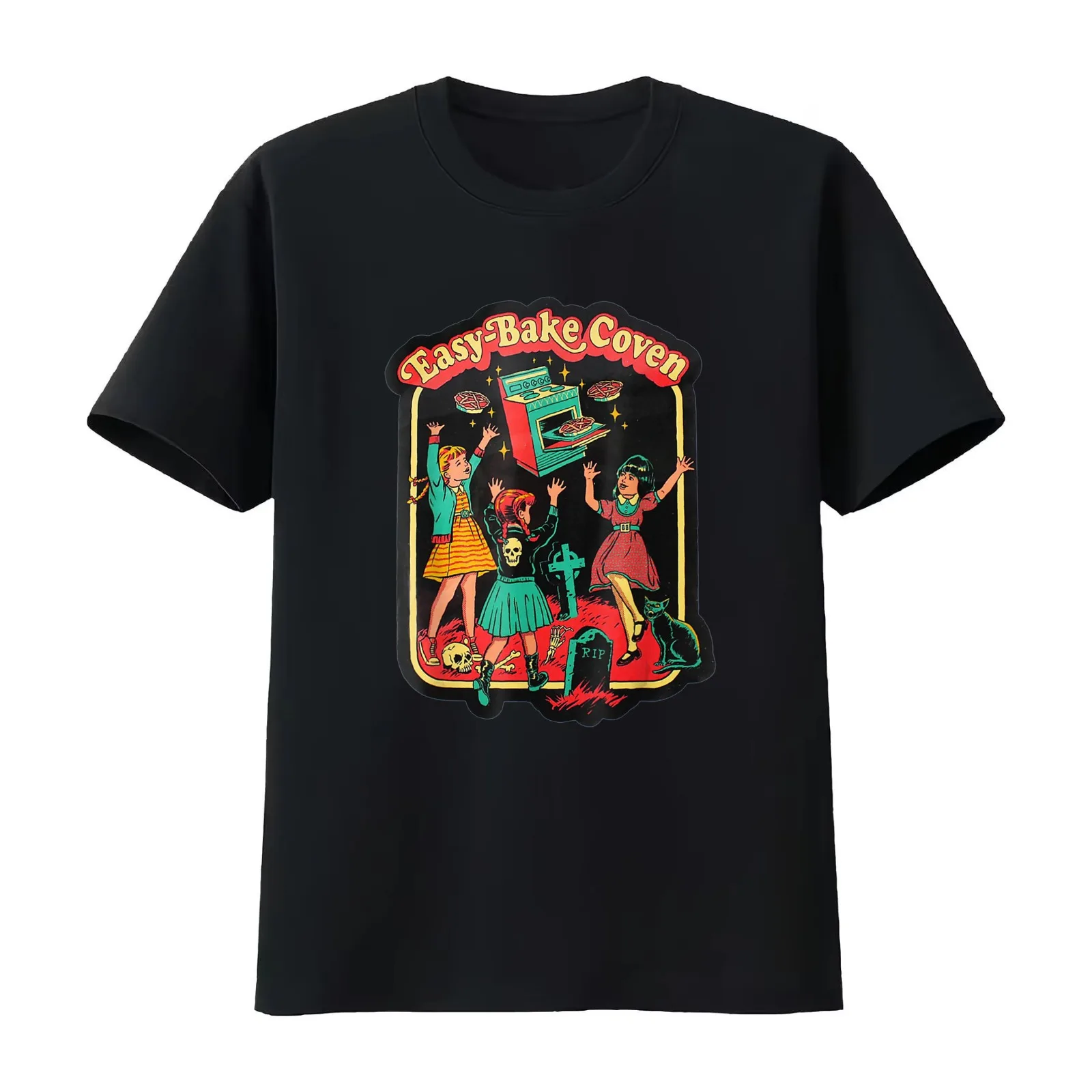Graphic Easy Bake C-oven Witch Funny Halloween Parody Gift Halloween Day Thanksgiving Christmas Da T-Shirt Unisex Men Women