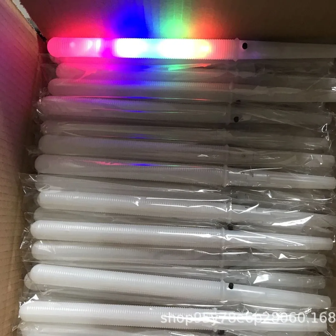 

10Pcs LED Glow Sticks Bulk Colorful RGB Glow Foam Stick Cheer Tube Dark Light for Xmas Birthday Wedding Party Supplies