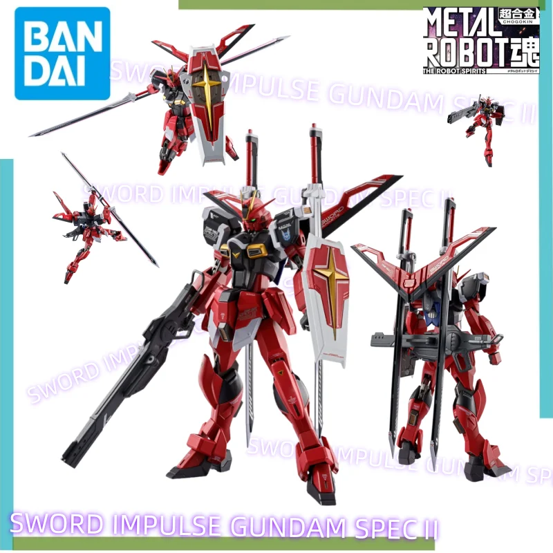 

Bandai Original Anime Model Action Figure THE ROBOT SPIRITS SIDE MS ZGMF-56E2 SWORD IMPULSE GUNDAM SPECⅡ Collectible In Stock