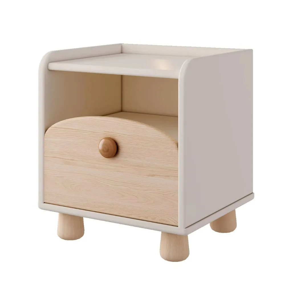 خزانة خشبية حديثة مع أدراج وخزانة بجانب السرير للأولاد والبنات وغرفة نوم المنزل أو مجموعة أثاث الفندق للاستخدام