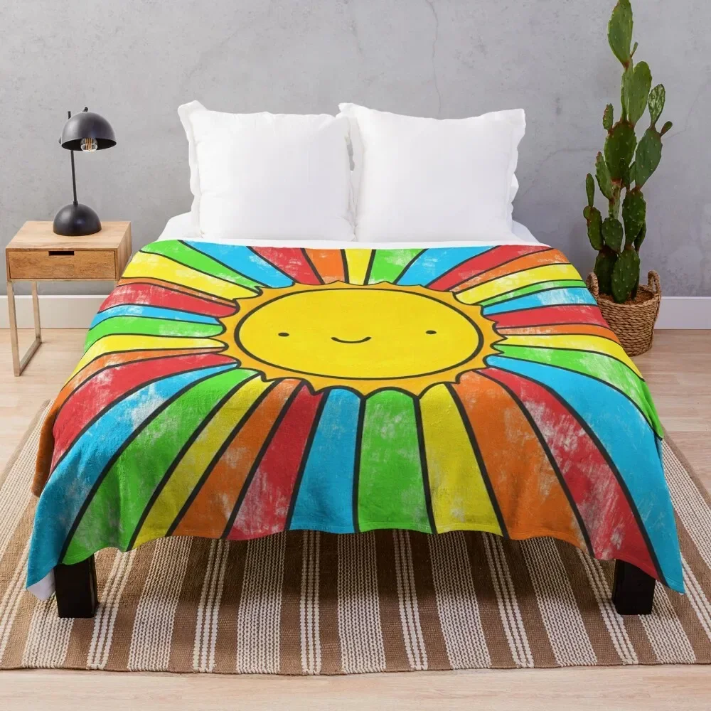 

Radiate Positivity Throw Blanket Decorative Beds decorative Plaid Blankets