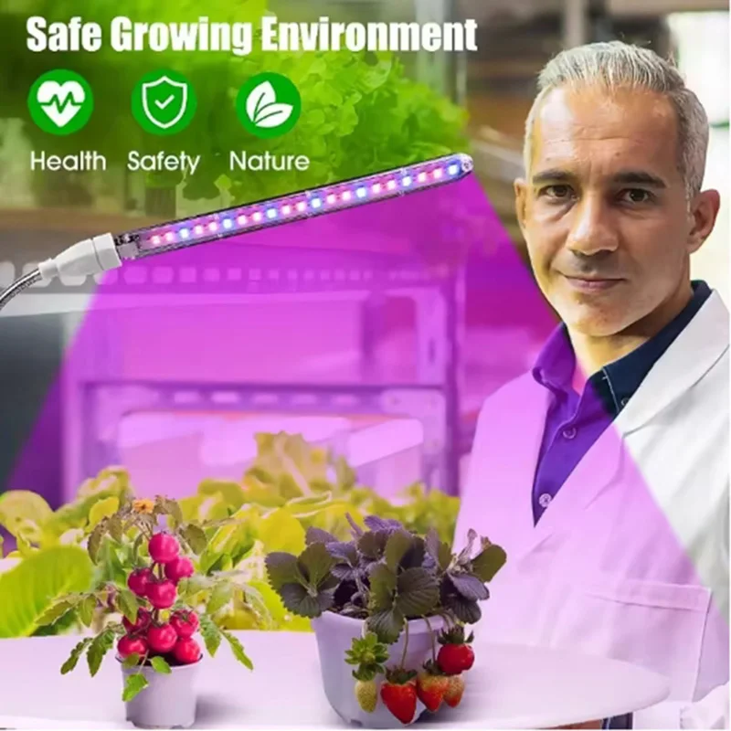 5V LED Grow Light Full Spectrum Plant Lamp with Flexible Hose Indoor Greenhouse Phyto USB Lamp Flower Seedling Hydroponic Light
