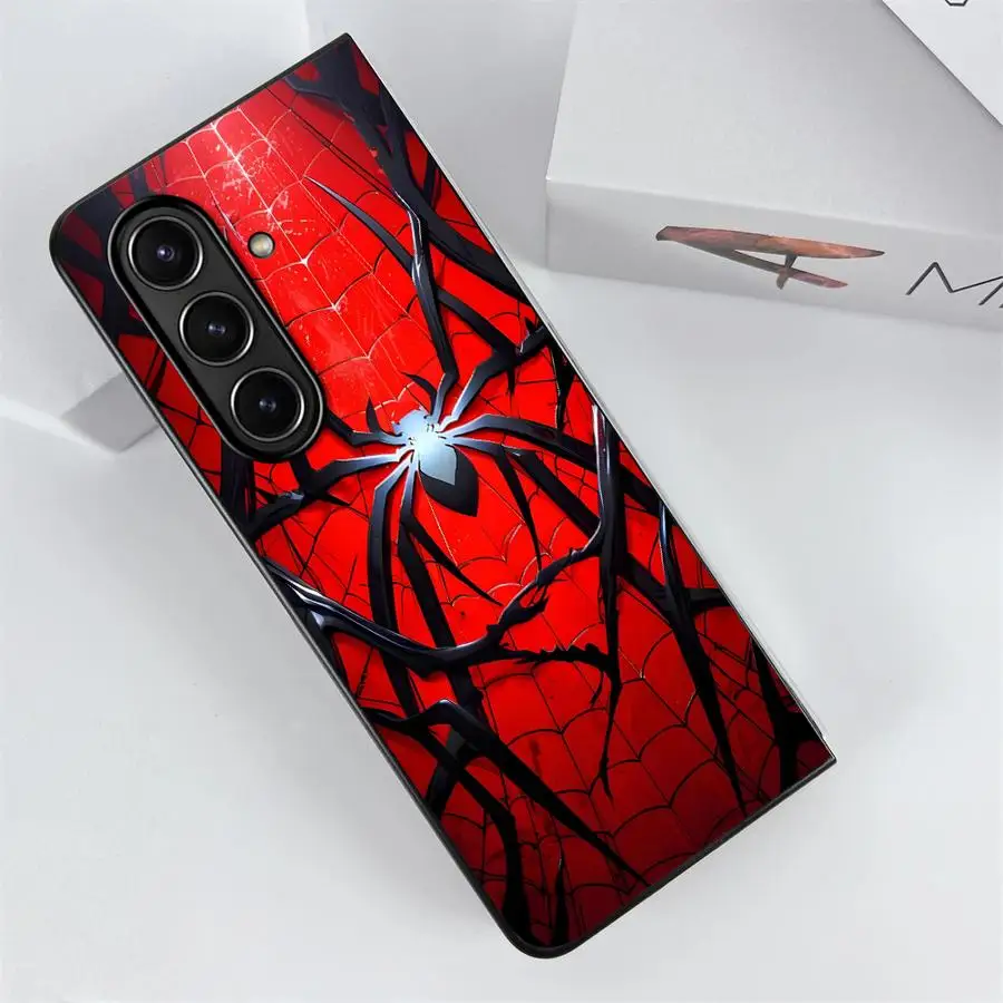 حافظة عنكبوت إبداعية لهاتف سامسونج جالاكسي ZFold4 Z Fold 7 6 5 4 3 ZFold5 ZFold3 ZFold7 ZFold6 غطاء هاتف خلفي