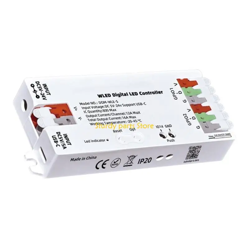 97QC 8266 Strips LED digital WLED Controlador lámparas Dimmers LED CONTROLES REMITOS CONTROLES LED Sistema uso fácil