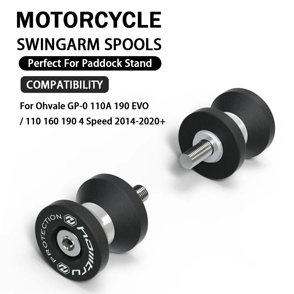 Swingarm Spools Rear Stand Screws Accessories For Ohvale GP-0 110A 190 EVO  110 160 190 4 Speed 2014-2020+ Paddock Stand Bobbins