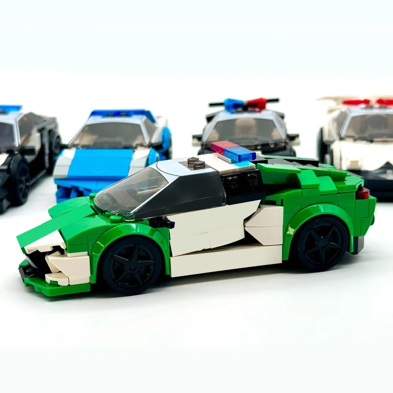 1181 قطعة حزمة مركبة الشرطة الخارقة MOC تخصيص وحدات بنة تكنولوجيا التصميم الإبداعي لتقوم بها بنفسك لعبة عيد الميلاد هدية #2