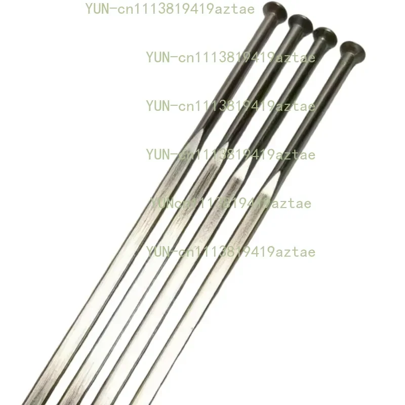 TC4 Titanium Alloy Spokes Black Straight Drawing Flat Spokes Width 2.3mm Road Bike Bicycle Wind Breaking Strip 14G