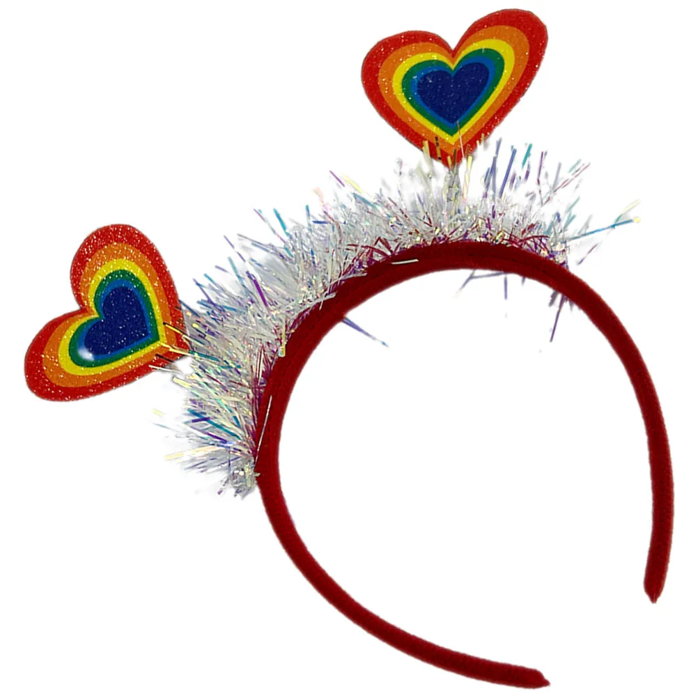 

Регулируемая повязка на голову «Радуга» для женщин и мужчин, аксессуар для праздников, парадов, дней рождения, фестивалей, украшение для волос в стиле «Радуга»
