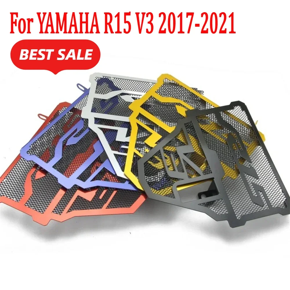 

Motorcycle Soft Aluminum Radiator Guard Grille Protector Bezel Cover Water Tank Shield Accessories For YAMAHA R15 V3 2017-2021