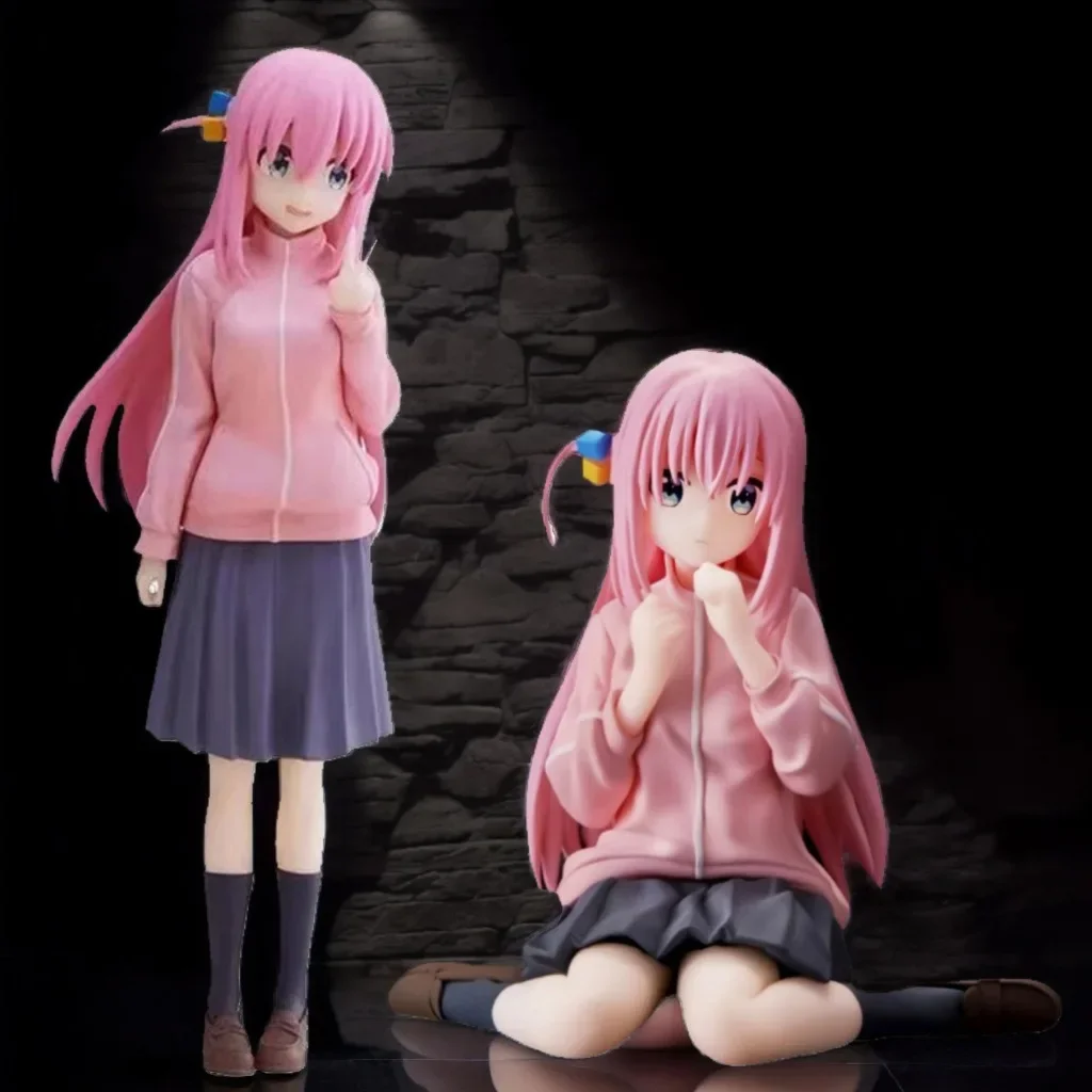 Figura de Anime de 16 cm, BOCCHI THE ROCK! Figura de acción Gotoh Hitori, figura de chica guitarrista, decoración de escritorio, colección de modelos, muñecas de juguete