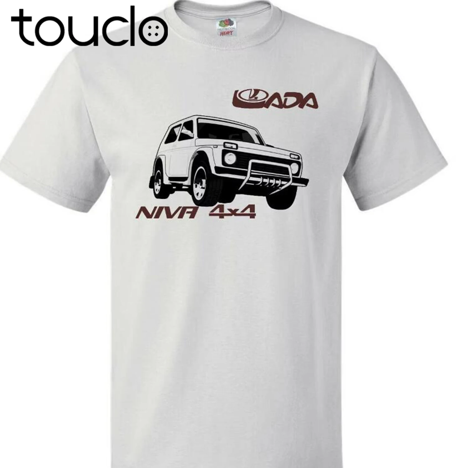 T-Shirt Lada Niva 4X4 Off Road Russsische Car Auto Suv Vintage Short Sleeve Cotton Man Clothing Tops Homme Basic T Shirt