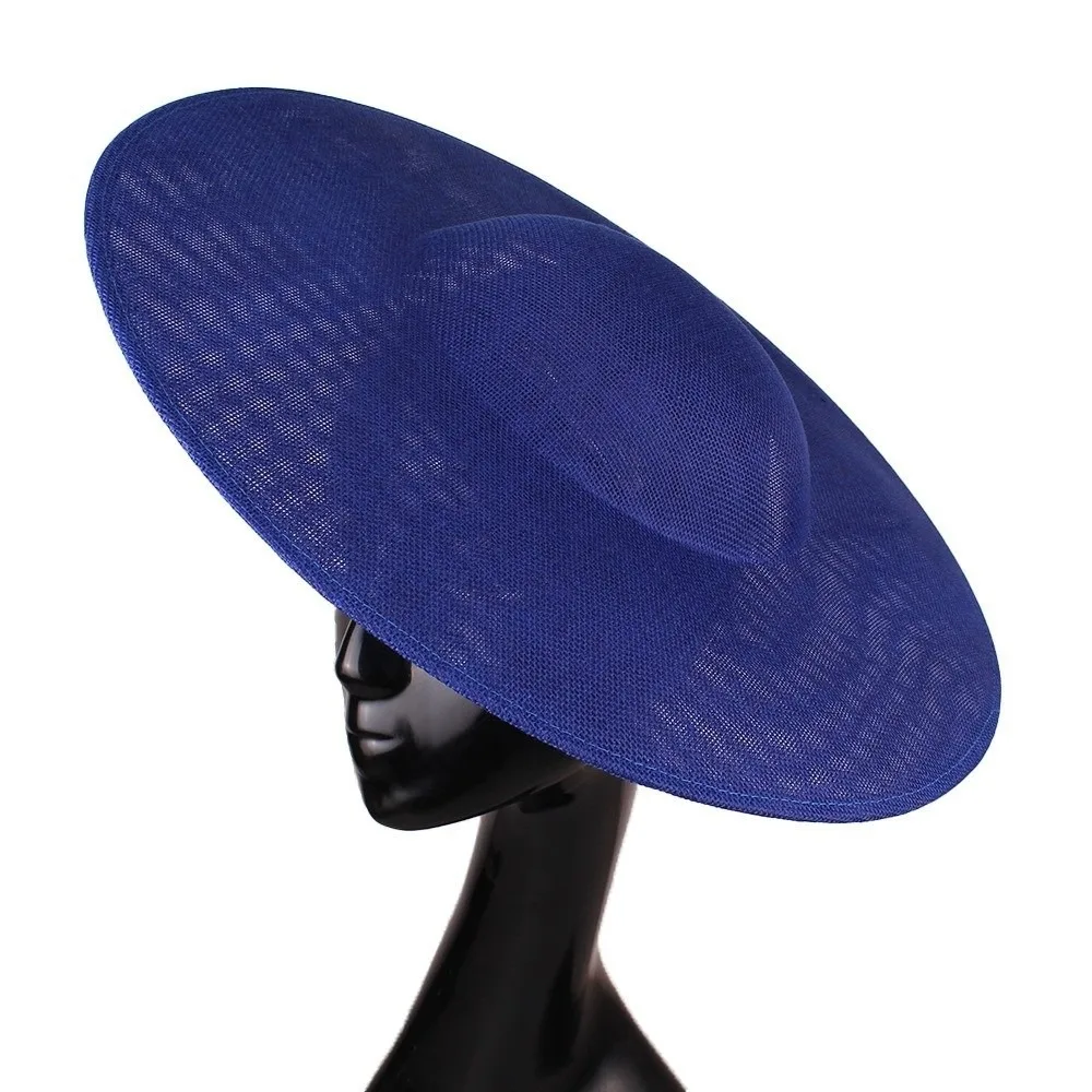 Exquisite Solid Color Mesh Hat Wide Brim Big Vintage Fascinator Hat Headpiece Formal Hat Masquerade Top Hat Photography