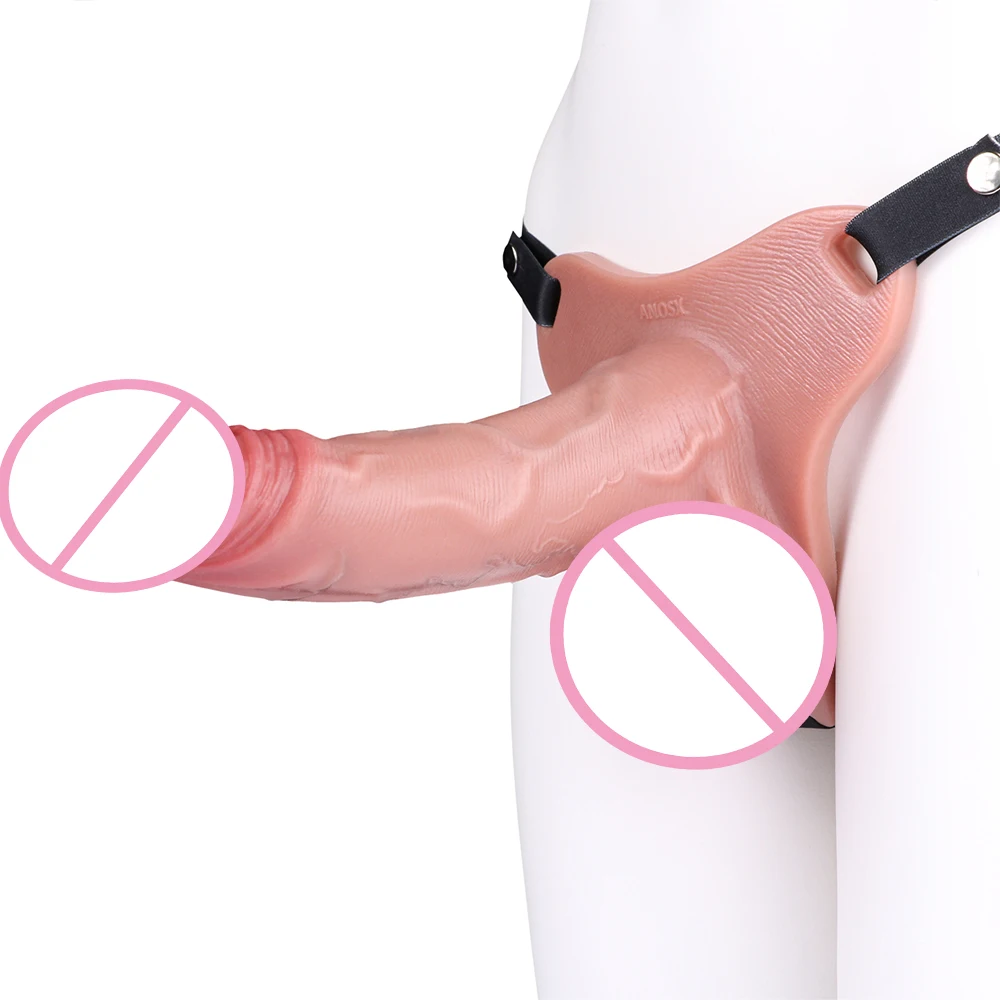 SXXY 8.26 Inch Lange Realistische Holle Dildo Met Klein Gat Op Hoofd Siliconen Kuisheidskooi Mannelijke Strapon Cock Lock Seksspeeltjes