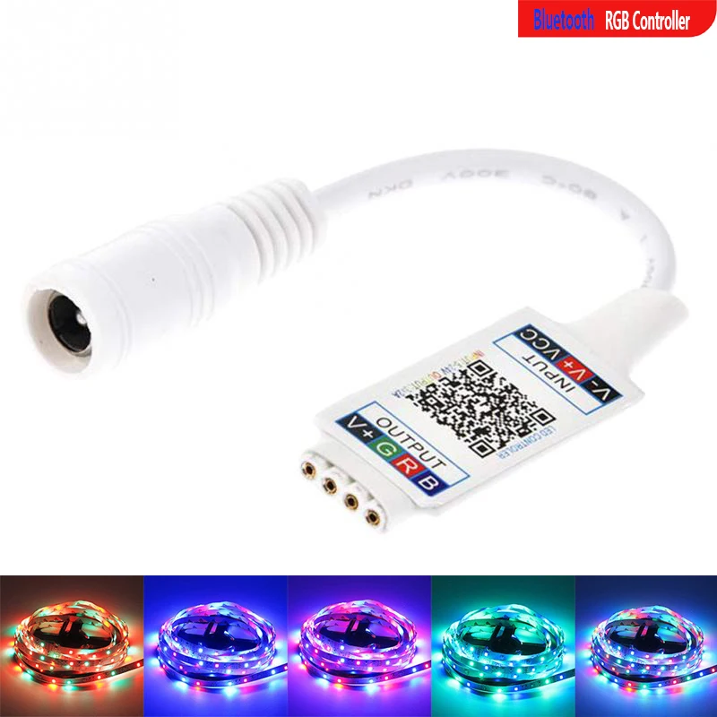 Mini RGB Bluetooth Controller DC 5V 12V 24V Music BT Smart APP Controller controllo Dimmer per TV Light RGB Lighting Tapes